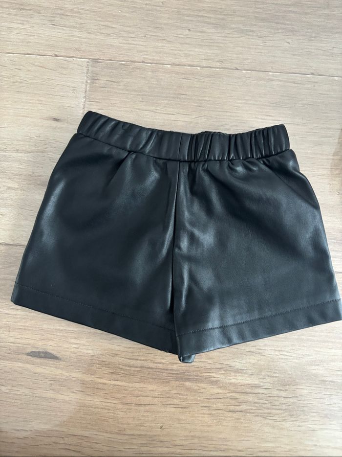 Short cuir fille taille 3 ans - photo numéro 2