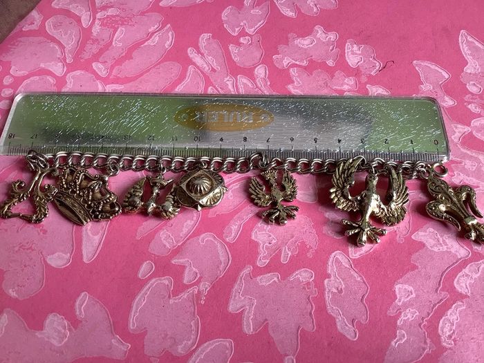 Bracelet pendeloques ancien couture vintage - photo numéro 3