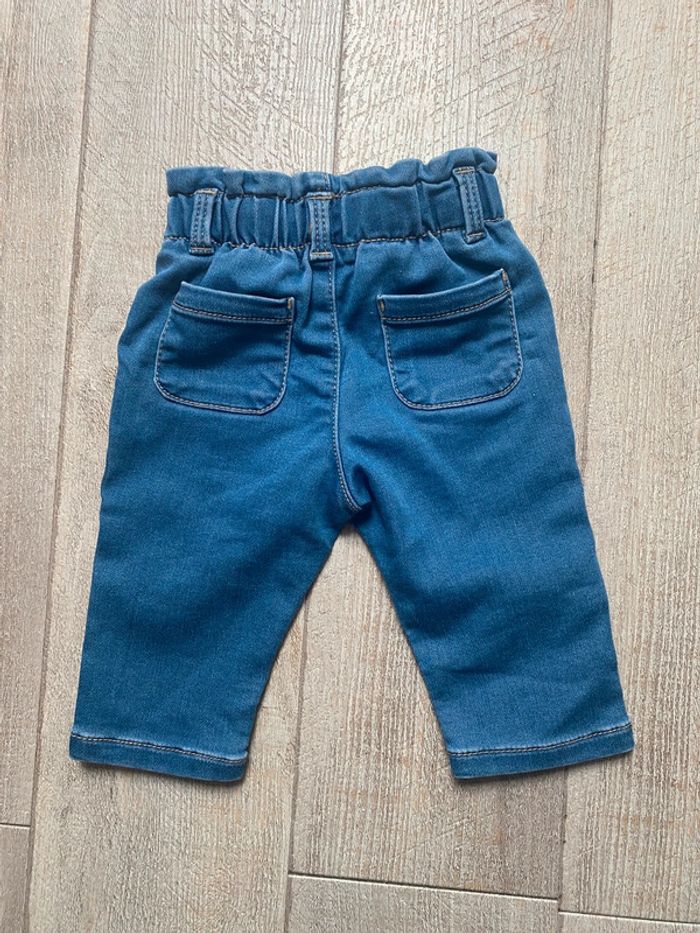 Pantalon réglable en jean - 6 mois - photo numéro 2