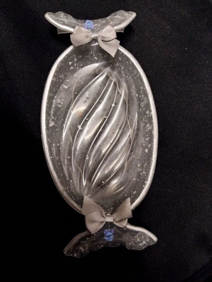 Bonbonnière Resine Neuf gris