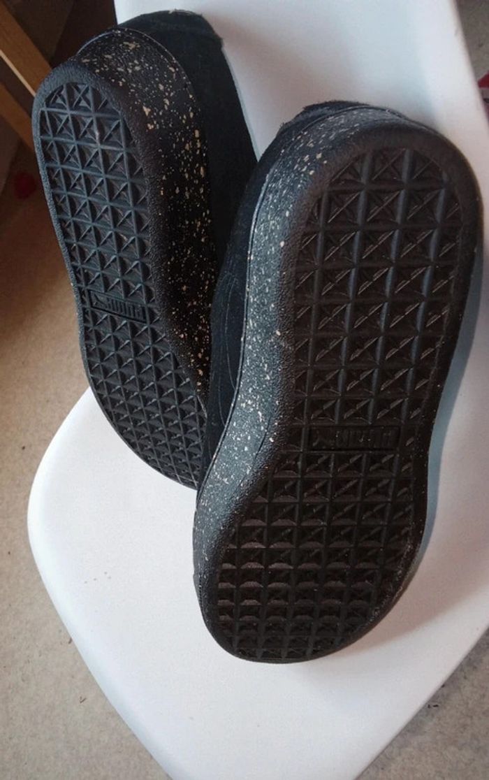 Puma Vikky Platform Ribbon - Noir et doré - Taille 37 - photo numéro 6