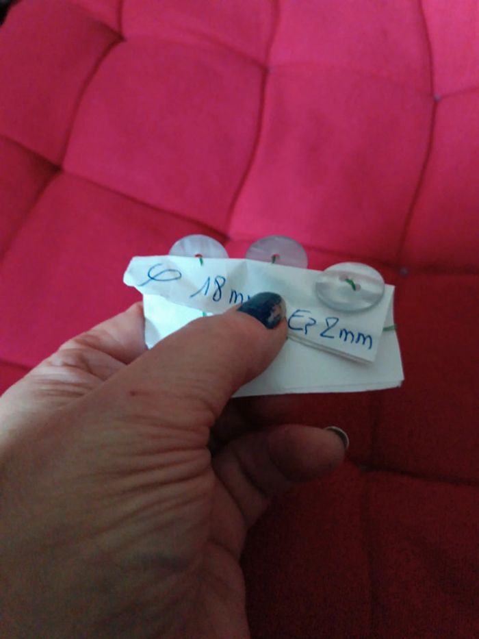 Lot 6 boutons plats turquoise - photo numéro 3