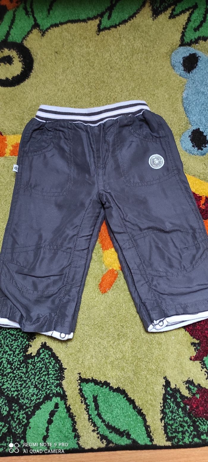 Pantalon en toile matelassé à l'intérieur Petit Kimbaloo 12 mois - photo numéro 2