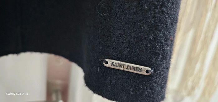 Manteau Caban laine bouille Woolmark Saint James Taille 36 - photo numéro 7