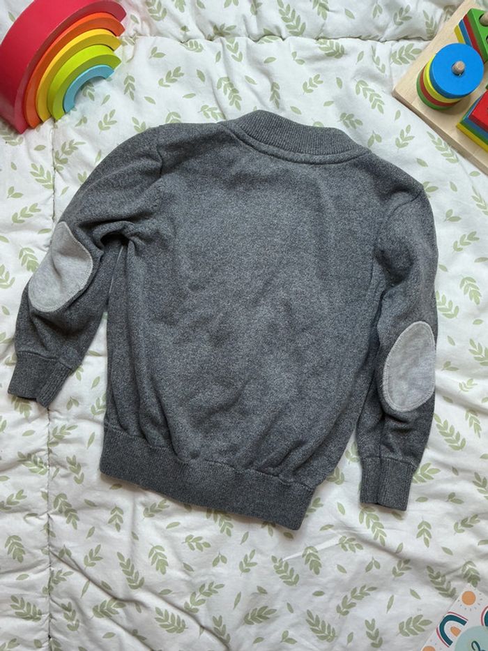 gilet zippé gris okaidi 3 ans - photo numéro 7