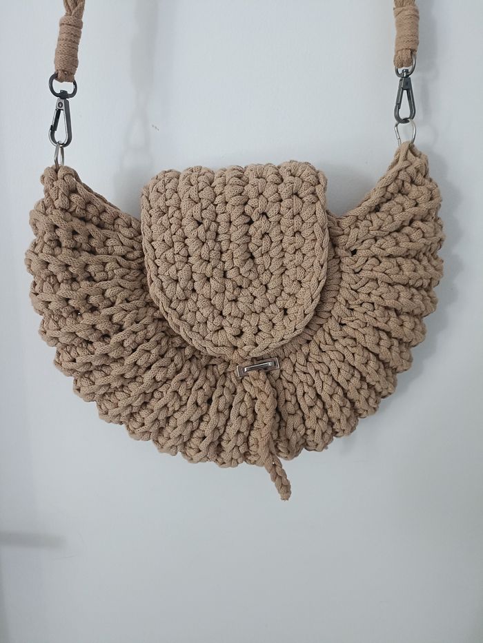 🌸 Sublime sac au crochet - Piece unique -beige naturel 🌸 - photo numéro 2