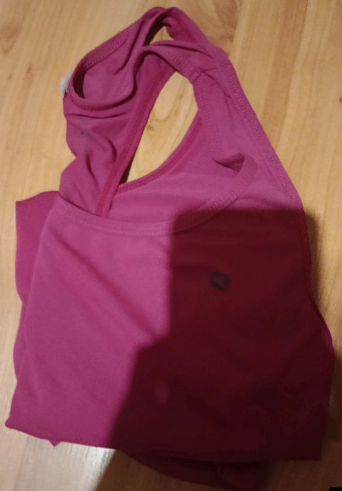 🌸 Débardeur rose Decathlon – Taille M, confortable & casual 😎✨
