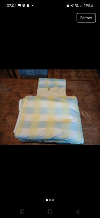 Housse de couette + taie d oreiller 1 personne 