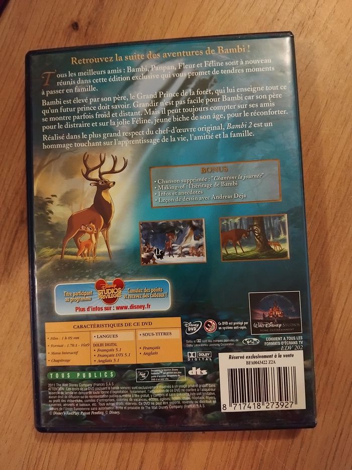 Dvd Bambi 2 - photo numéro 2
