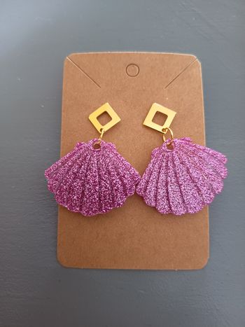 Boucles d'oreilles roses