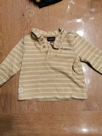 Tee-shirt manche longue 12 mois tâche