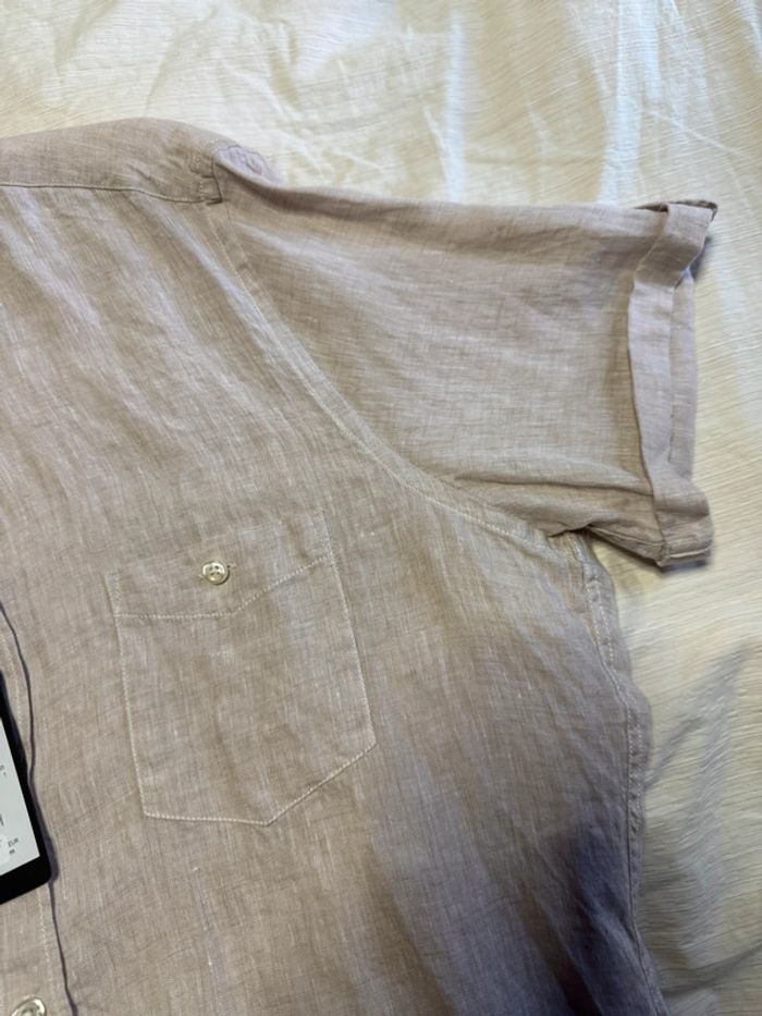Roy robson - Chemise en lin, manches courtes, Beige, taille L - photo numéro 5