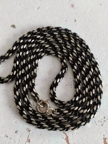 Collier vintage noir chaine