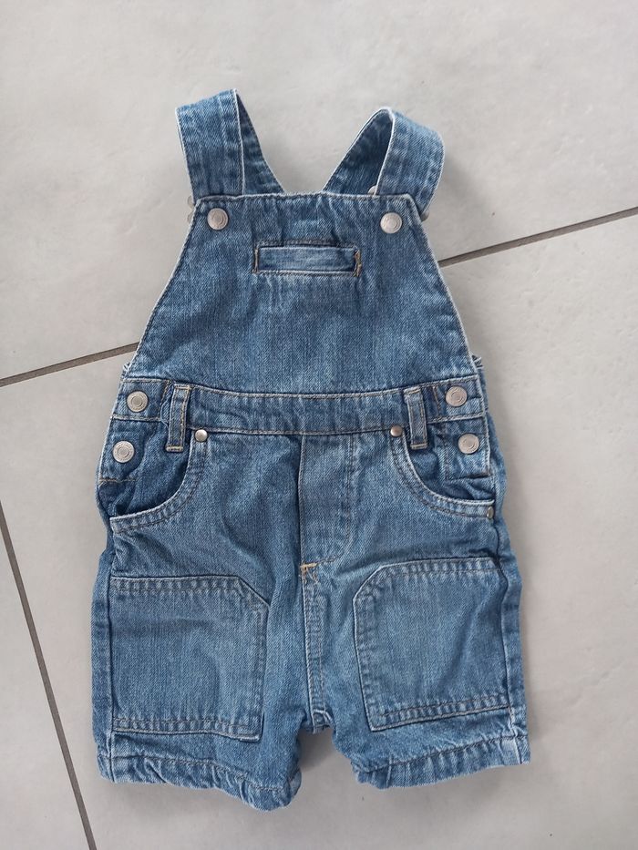 Salopette short en jean 6M