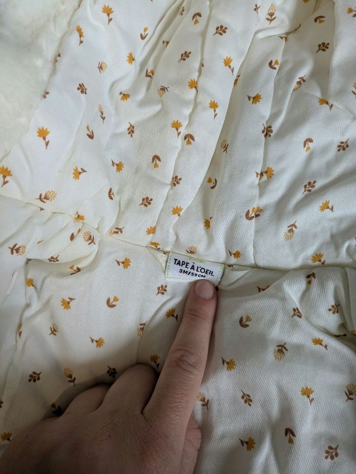 Manteau Blanc Tout doux TAO 3mois neuf - photo numéro 3