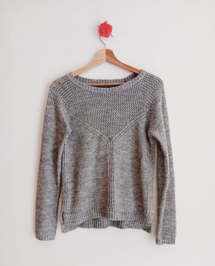 Pull gris chaud travaillé Promod Taille 36+