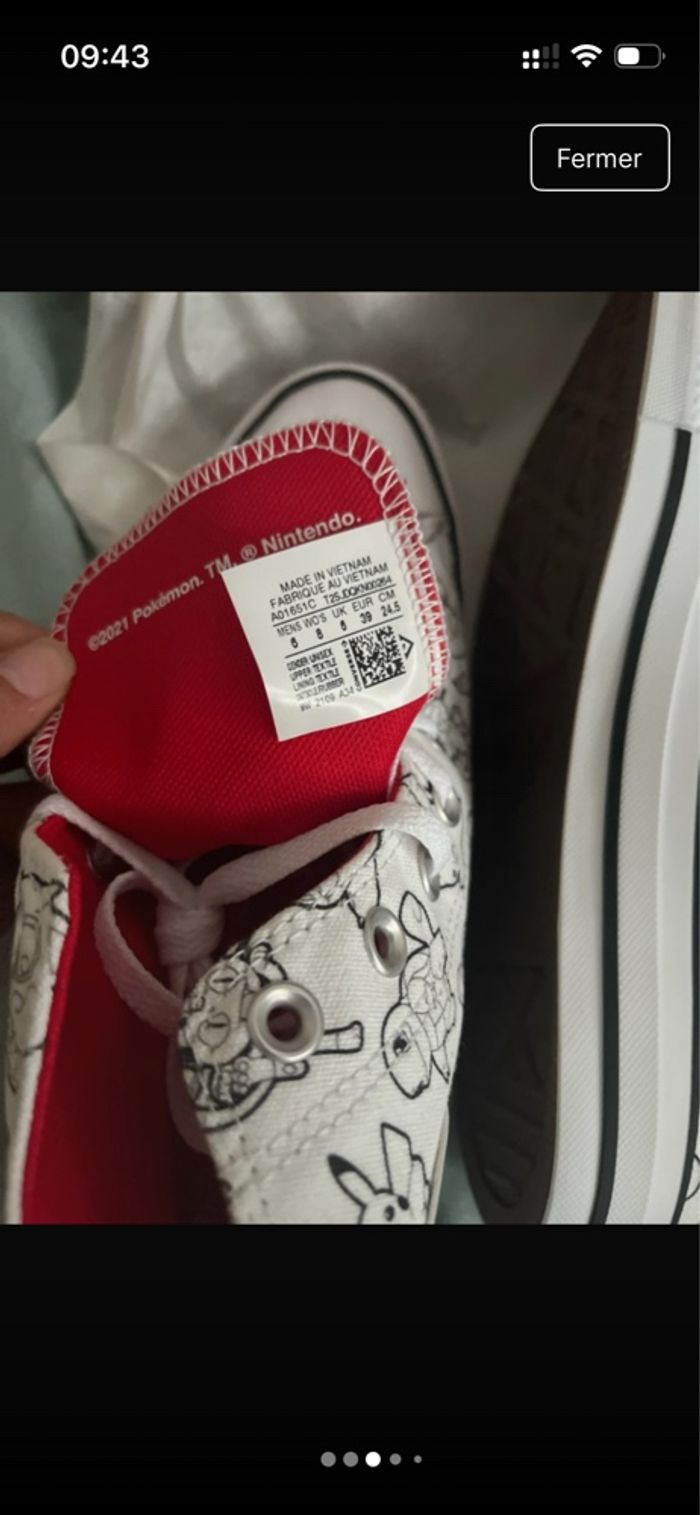 Converse Pokémon all star Chuck Taylor 39 - photo numéro 5