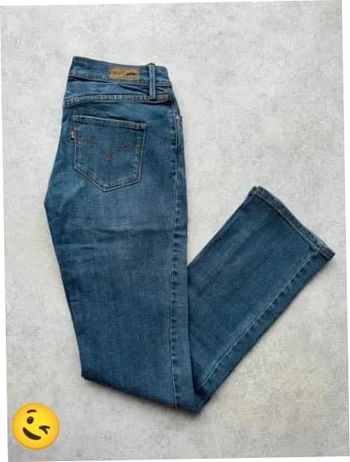 Jeans Levi's Bold Curve W27 FR36 coupe droite bleu Femme Women pan530b