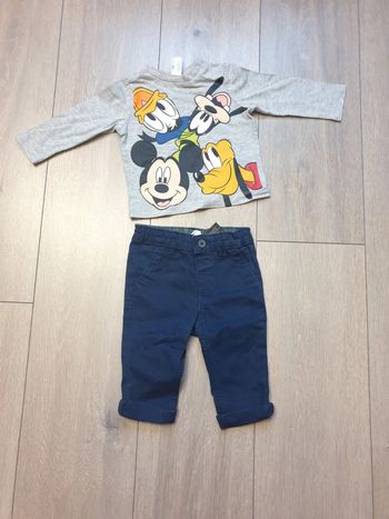 Ensemble 2 pièces. Garçon 6 mois. Marque H&M/ Disney