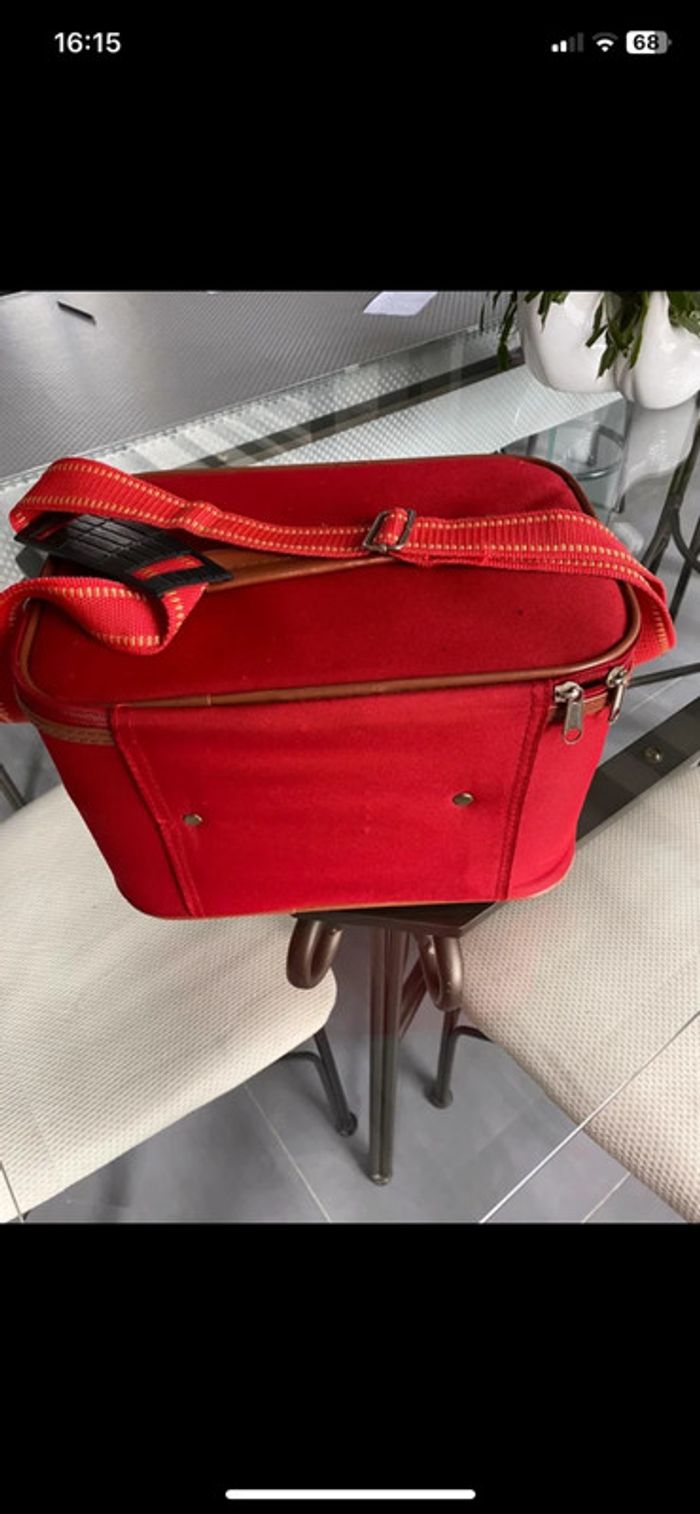 Vanity case rigide avec sangle d’épaule - vintage - photo numéro 6