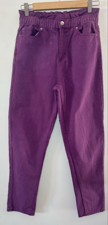 Jean’s violet taille haute 