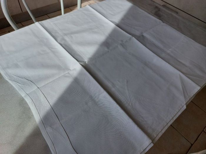 Grande taie oreiller coton blanc