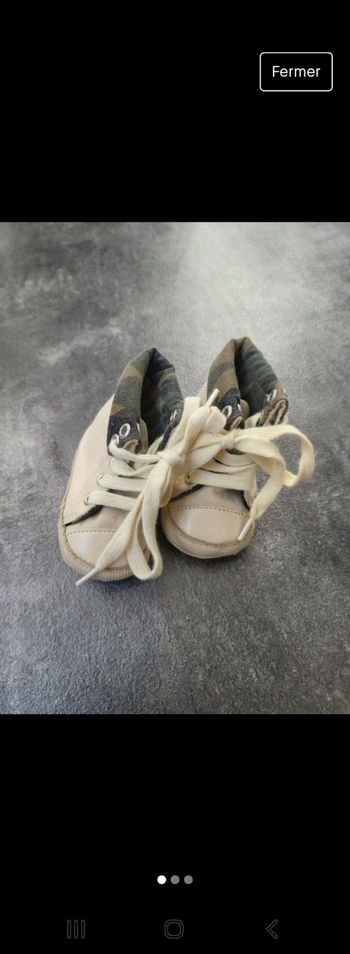 Chaussures/chaussons bébé garçon 3-6 mois peu portés