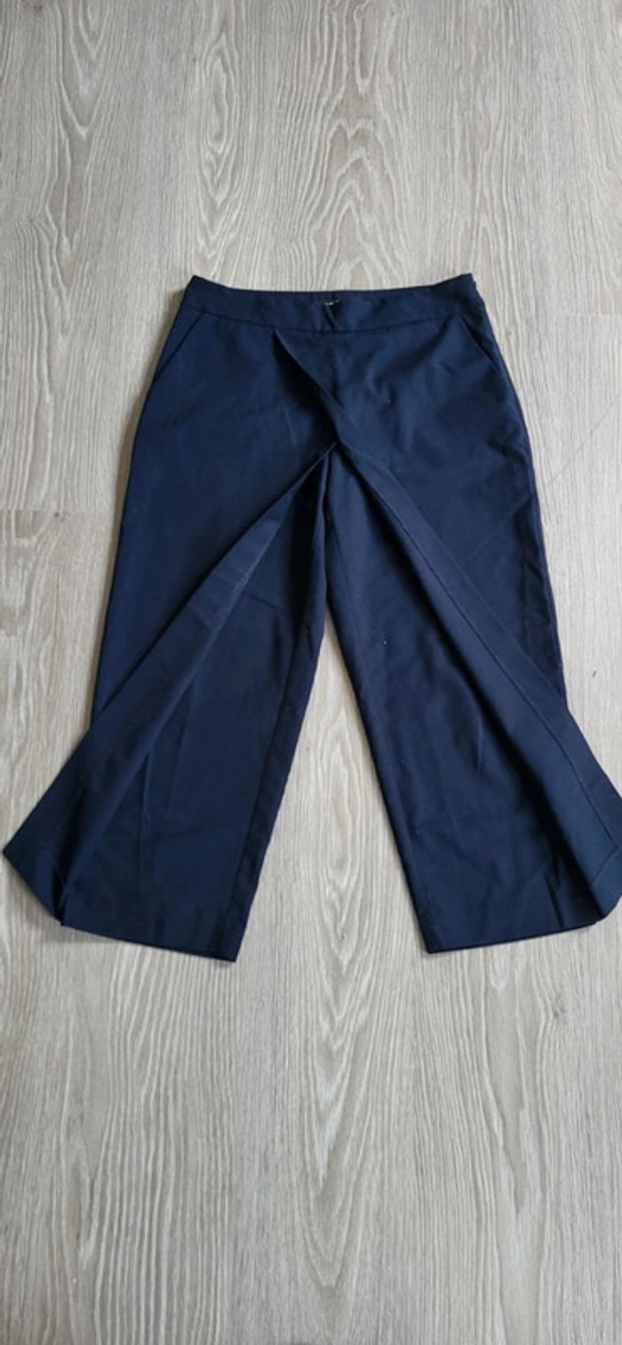 Pantalon bleu marine zara taille M - photo numéro 2