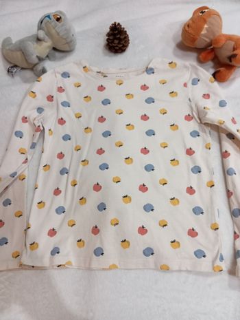 Tee-shirt manches longues multi pommes