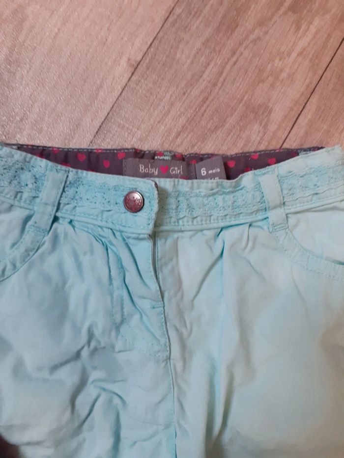 Lot 2 pantalons fille bouffant 6 mois neufs - photo numéro 7