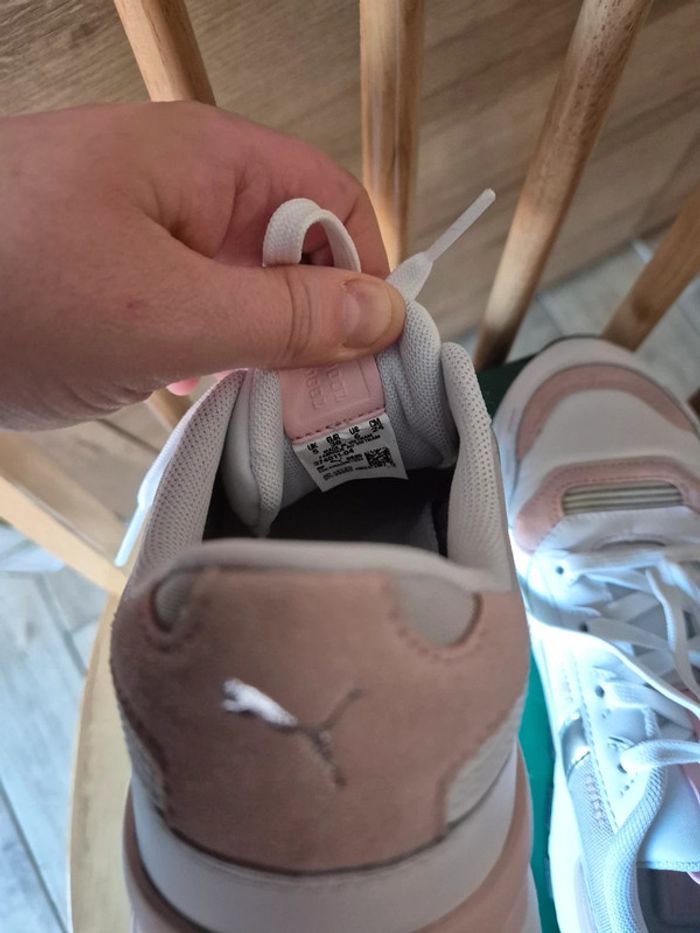 Baskets femme puma rose et blanche, pointure 38 - photo numéro 9