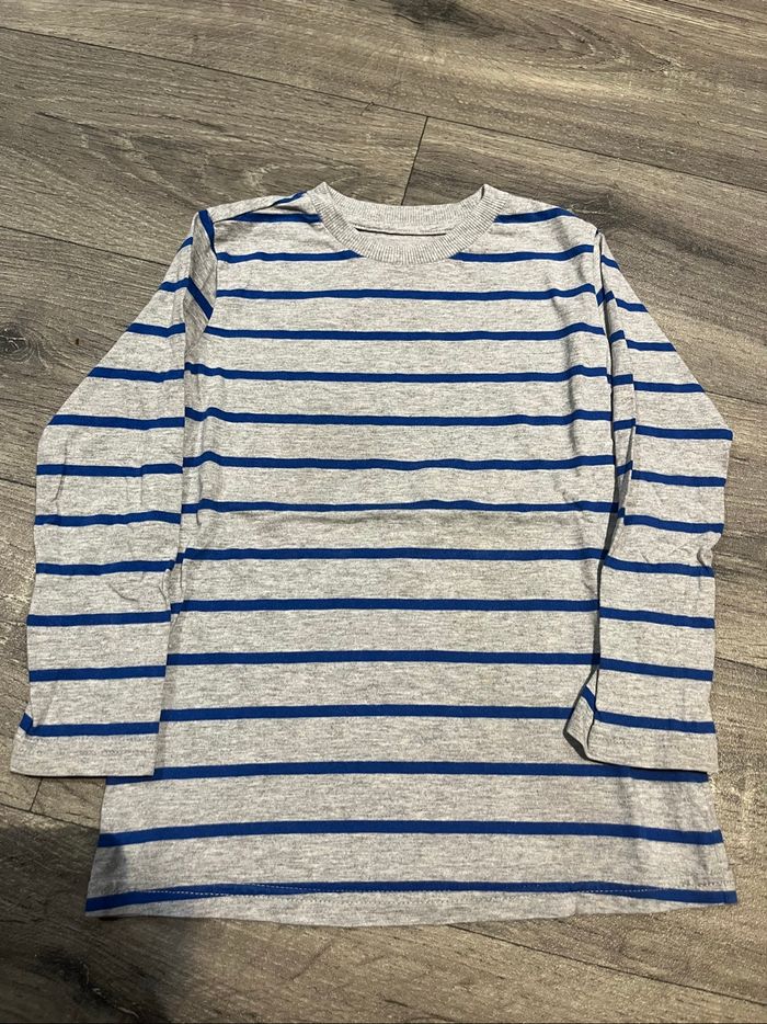 T-shirt manche longue à rayures