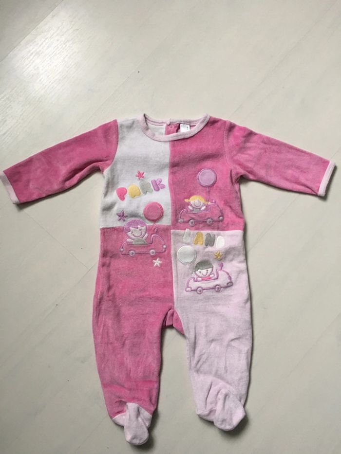 Pyjama velours 6 mois - photo numéro 3