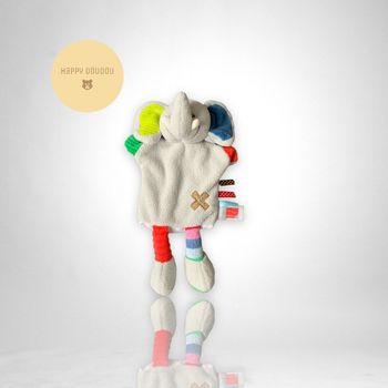 Doudou Peluche Elephant coloré Influx DP182