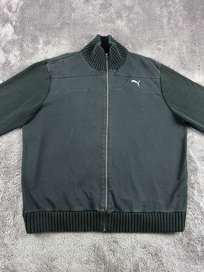 Veste Puma Noire Coton Logo Brodé Taille XXL - photo numéro 6