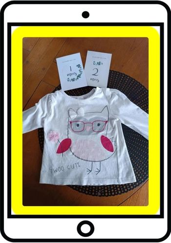 Tee shirt manche longue 12 mois