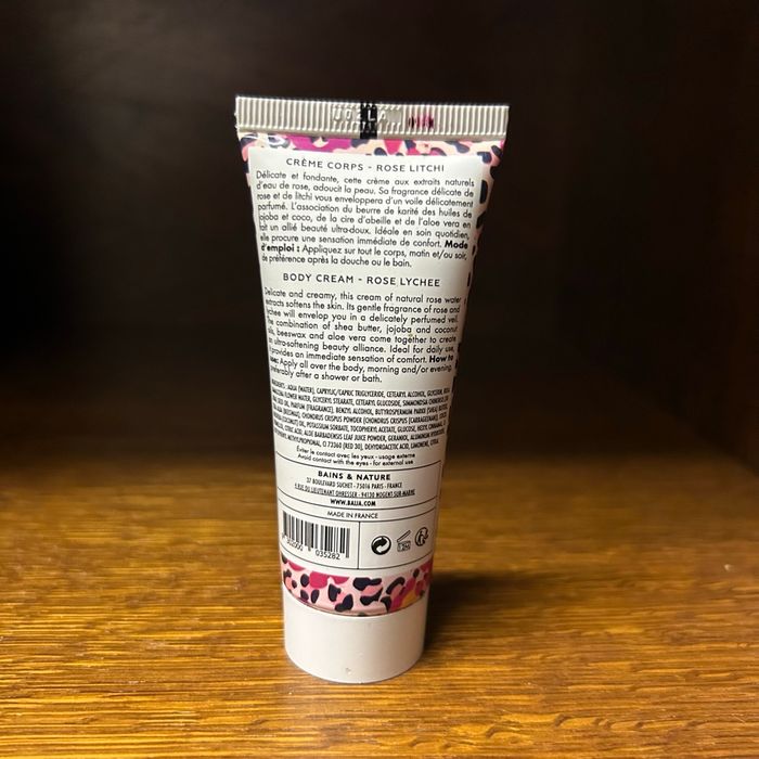 Crème corps rose litchi French pompon baïja Paris - photo numéro 2