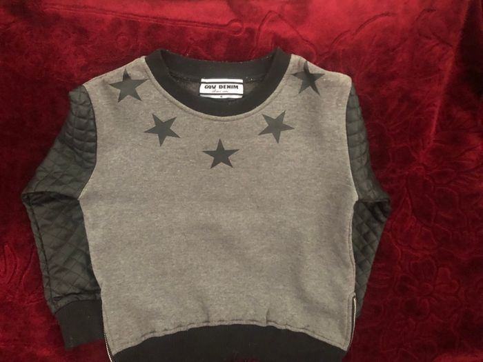 Pull gris noir