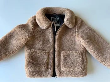 Manteau pilou demi saison beige