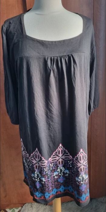 Tunique noir à motifs taille 56