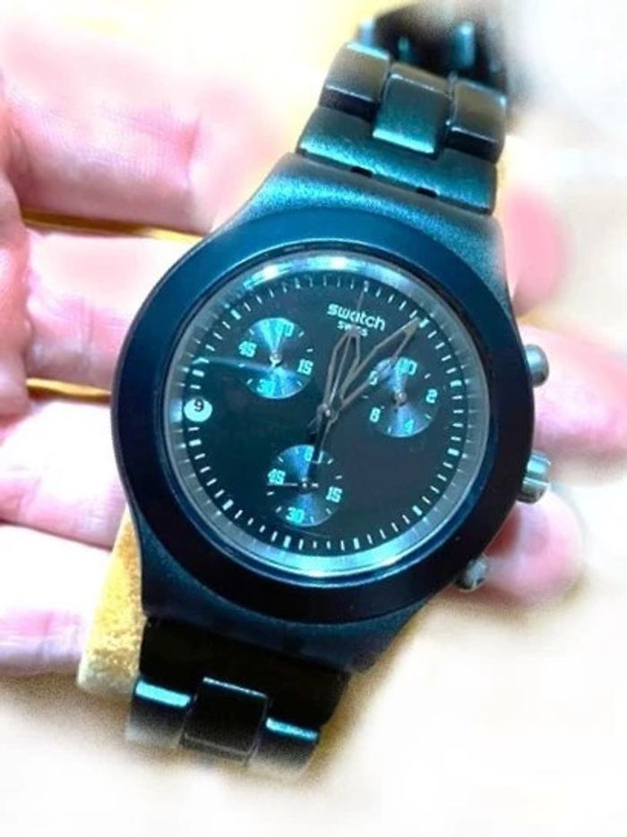 Montre SWATCH Sport "Full Blooded Smokey Black" - photo numéro 3