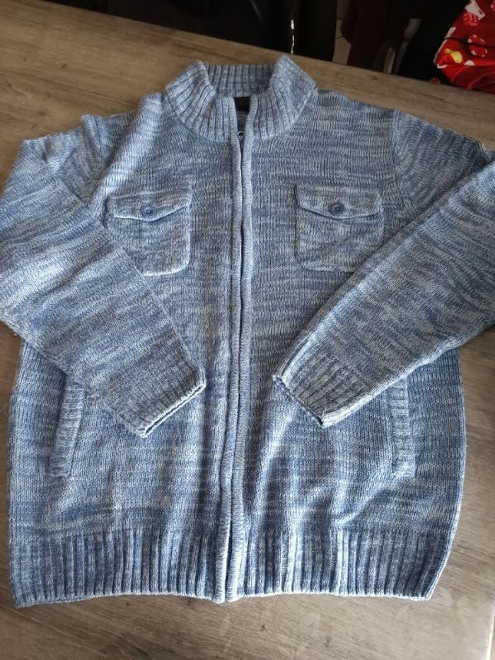 Gilet zippé XL homme