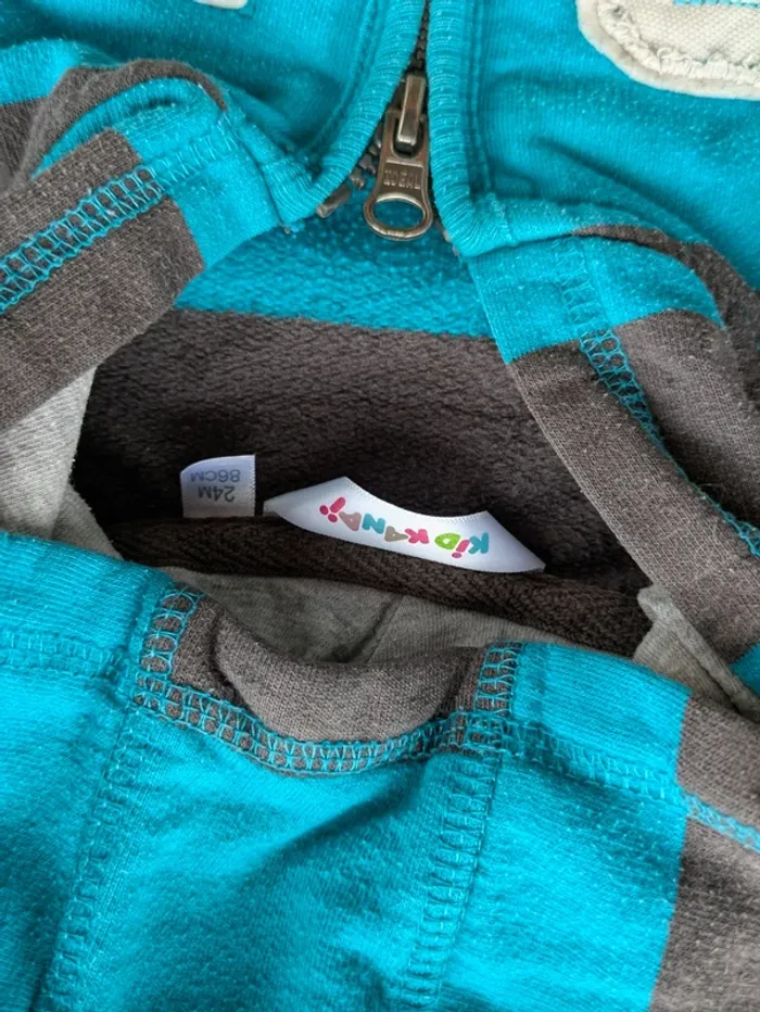 Lot de 2 sweats à capuche 18 mois - photo numéro 7