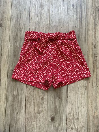 Short liberty fleurs rouge mango 18/24 mois