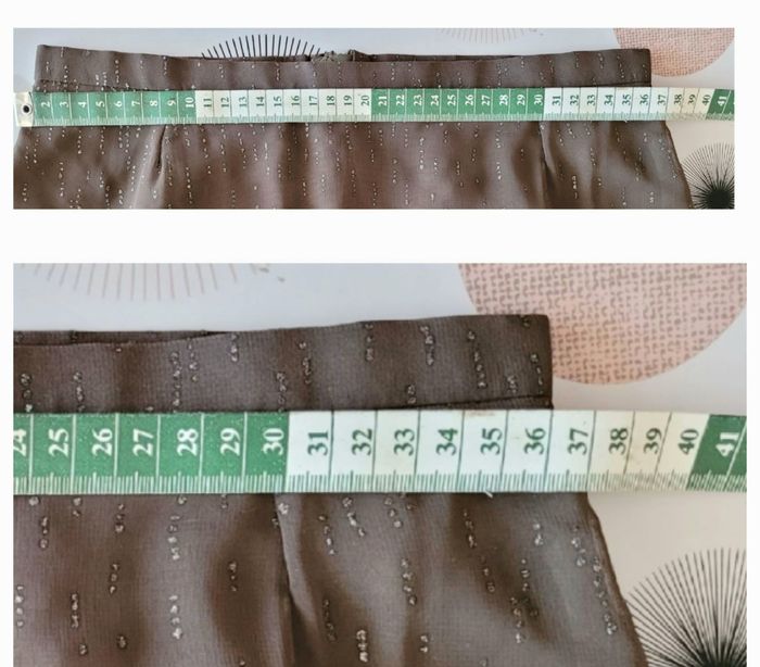 Bandolera Jupe TFr36 -Longue -Voile Kaki avec Paillettes et Doubĺée en TBE - photo numéro 7