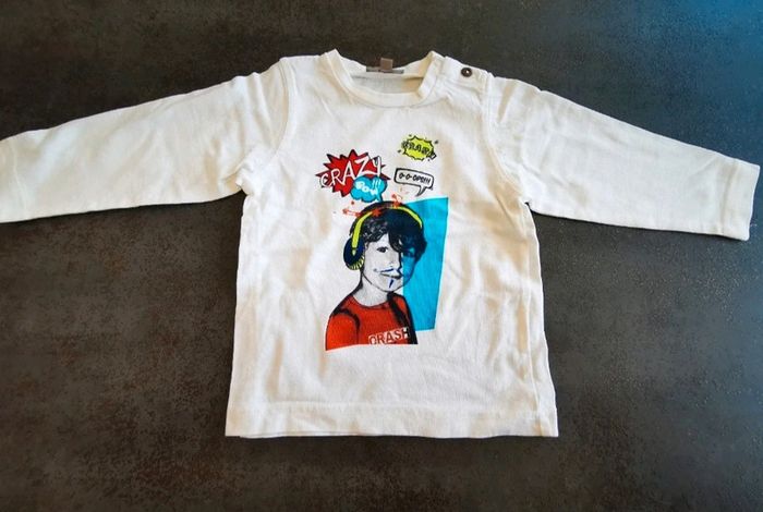 T-shirt à manches longues bébé garçon 12 mois neuf