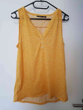 Débardeur jaune a pois taille 38 40