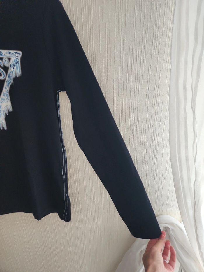 Tee-shirt manches longues noir 16 ans - photo numéro 5