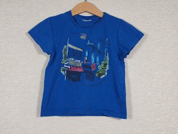T-shirt manche courte bleu 3 ans 