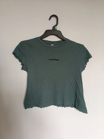 Top court vert/bleu côtelé #PicOfTheDay TAO Tweens vintage